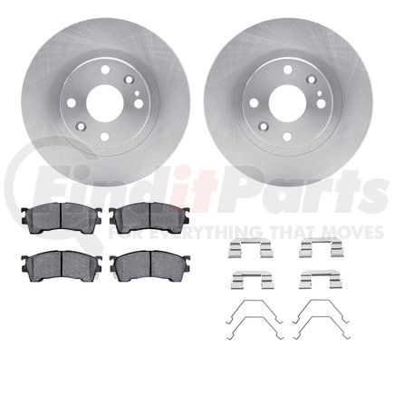 6512-80163 by DYNAMIC FRICTION COMPANY - Brake Rotor with 5000 Brake Pads and Hardware Kit