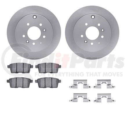 6512-80304 by DYNAMIC FRICTION COMPANY - Brake Rotor with 5000 Brake Pads and Hardware Kit