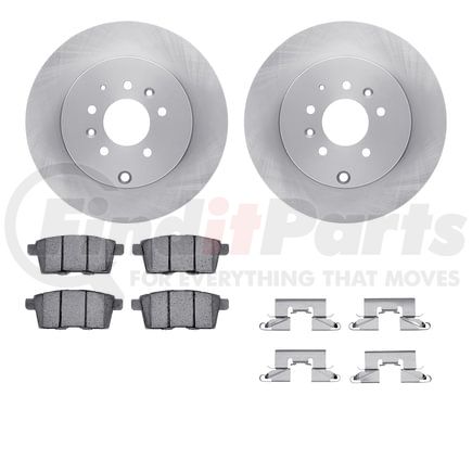 6512-80307 by DYNAMIC FRICTION COMPANY - Brake Rotor with 5000 Brake Pads and Hardware Kit