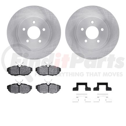 6512-99046 by DYNAMIC FRICTION COMPANY - Brake Rotor with 5000 Brake Pads and Hardware Kit