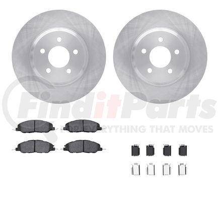 6512-99040 by DYNAMIC FRICTION COMPANY - Brake Rotor with 5000 Brake Pads and Hardware Kit