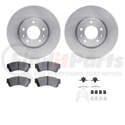 6512-99056 by DYNAMIC FRICTION COMPANY - Brake Rotor with 5000 Brake Pads and Hardware Kit