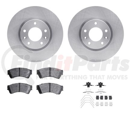 6512-99055 by DYNAMIC FRICTION COMPANY - Brake Rotor with 5000 Brake Pads and Hardware Kit