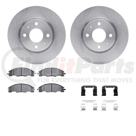 6512-99070 by DYNAMIC FRICTION COMPANY - Brake Rotor with 5000 Brake Pads and Hardware Kit