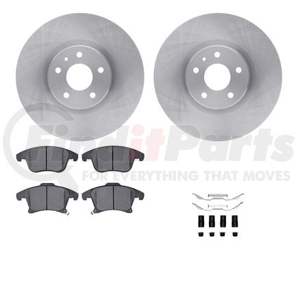 6512-99145 by DYNAMIC FRICTION COMPANY - Brake Rotor with 5000 Brake Pads and Hardware Kit