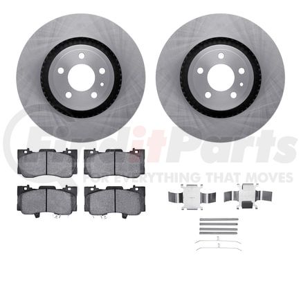 6512-99166 by DYNAMIC FRICTION COMPANY - Brake Rotor with 5000 Brake Pads and Hardware Kit