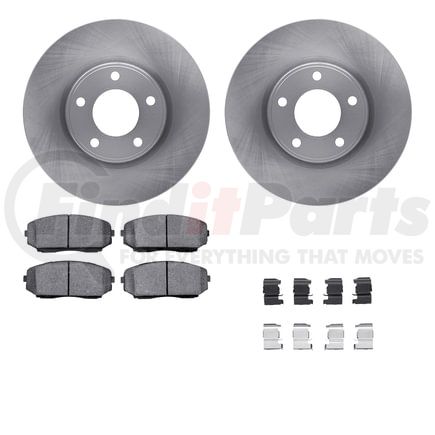 6512-99206 by DYNAMIC FRICTION COMPANY - Brake Rotor with 5000 Brake Pads and Hardware Kit