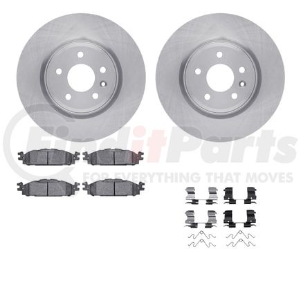 6512-99224 by DYNAMIC FRICTION COMPANY - Brake Rotor with 5000 Brake Pads and Hardware Kit