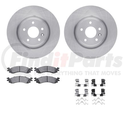 6512-99221 by DYNAMIC FRICTION COMPANY - Brake Rotor with 5000 Brake Pads and Hardware Kit