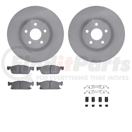 6512-99233 by DYNAMIC FRICTION COMPANY - Brake Rotor with 5000 Brake Pads and Hardware Kit