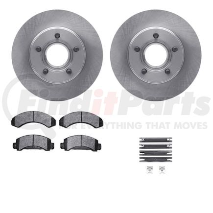 6512-99315 by DYNAMIC FRICTION COMPANY - Brake Rotor with 5000 Brake Pads and Hardware Kit