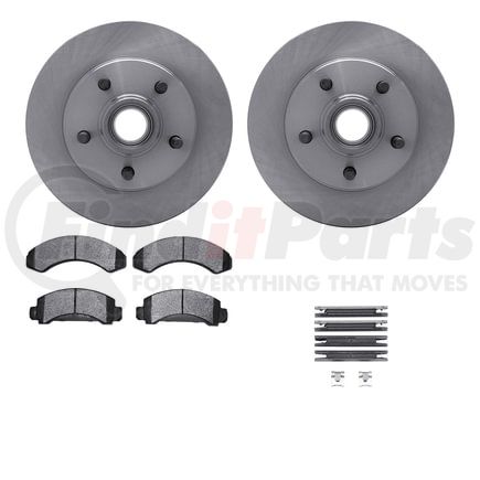 6512-99310 by DYNAMIC FRICTION COMPANY - Brake Rotor with 5000 Brake Pads and Hardware Kit