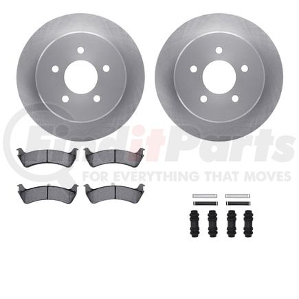 6512-99376 by DYNAMIC FRICTION COMPANY - Brake Rotor with 5000 Brake Pads and Hardware Kit