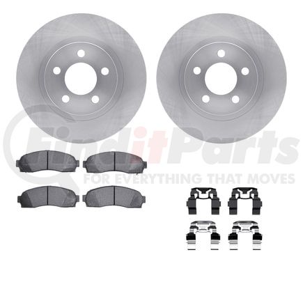 6512-99481 by DYNAMIC FRICTION COMPANY - Brake Rotor with 5000 Brake Pads and Hardware Kit