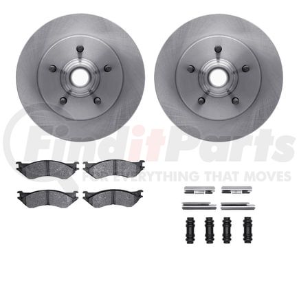 6512-99477 by DYNAMIC FRICTION COMPANY - Brake Rotor with 5000 Brake Pads and Hardware Kit