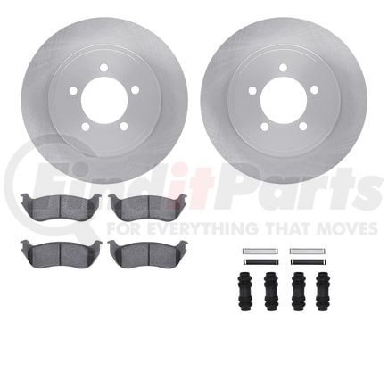 6512-99516 by DYNAMIC FRICTION COMPANY - Brake Rotor with 5000 Brake Pads and Hardware Kit