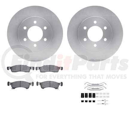 6512-99540 by DYNAMIC FRICTION COMPANY - Brake Rotor with 5000 Brake Pads and Hardware Kit