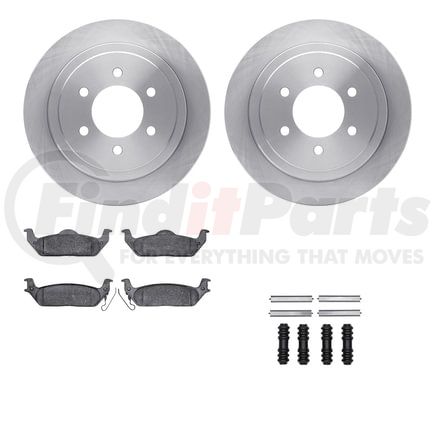 6512-99556 by DYNAMIC FRICTION COMPANY - Brake Rotor with 5000 Brake Pads and Hardware Kit