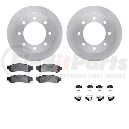 6512-99605 by DYNAMIC FRICTION COMPANY - Brake Rotor with 5000 Brake Pads and Hardware Kit