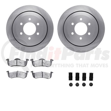 6512-99640 by DYNAMIC FRICTION COMPANY - Brake Rotor with 5000 Brake Pads and Hardware Kit