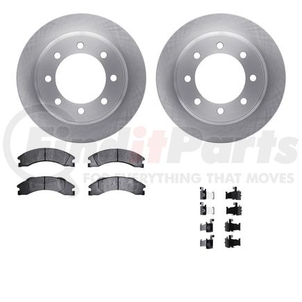 6512-99654 by DYNAMIC FRICTION COMPANY - Brake Rotor with 5000 Brake Pads and Hardware Kit