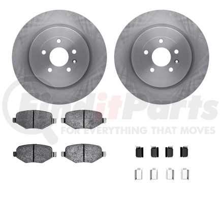 6512-99687 by DYNAMIC FRICTION COMPANY - Brake Rotor with 5000 Brake Pads and Hardware Kit