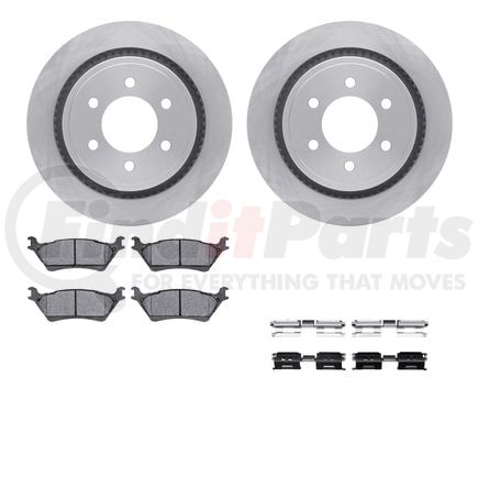 6512-99681 by DYNAMIC FRICTION COMPANY - Brake Rotor with 5000 Brake Pads and Hardware Kit