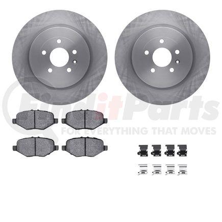 6512-99689 by DYNAMIC FRICTION COMPANY - Brake Rotor with 5000 Brake Pads and Hardware Kit