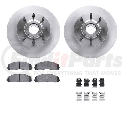 6512-99705 by DYNAMIC FRICTION COMPANY - Brake Rotor with 5000 Brake Pads and Hardware Kit