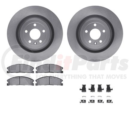 6512-99798 by DYNAMIC FRICTION COMPANY - Brake Rotor with 5000 Brake Pads and Hardware Kit