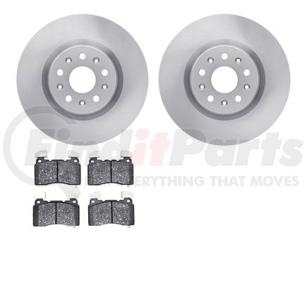 6602-46069 by DYNAMIC FRICTION COMPANY - Rotors with 5000 Euro Ceramic Brake Pads