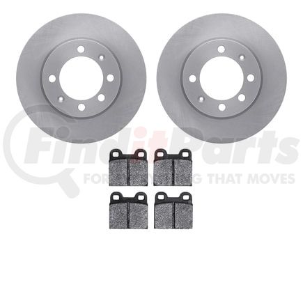 6602-65006 by DYNAMIC FRICTION COMPANY - Rotors with 5000 Euro Ceramic Brake Pads