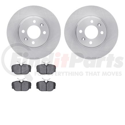 6602-65019 by DYNAMIC FRICTION COMPANY - Rotors with 5000 Euro Ceramic Brake Pads