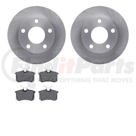 6602-74054 by DYNAMIC FRICTION COMPANY - Rotors with 5000 Euro Ceramic Brake Pads