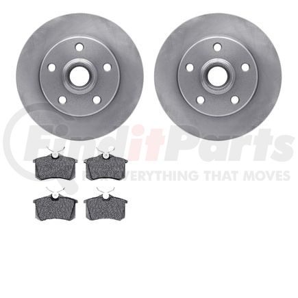 6602-74046 by DYNAMIC FRICTION COMPANY - Rotors with 5000 Euro Ceramic Brake Pads