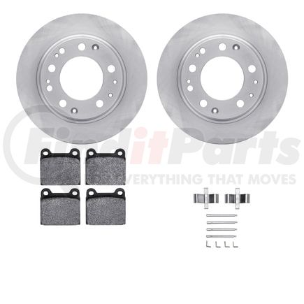 6612-02022 by DYNAMIC FRICTION COMPANY - Rotors with 5000 Euro Ceramic Brake Pads includes Hardware