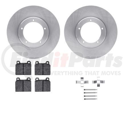 6612-02018 by DYNAMIC FRICTION COMPANY - Rotors with 5000 Euro Ceramic Brake Pads includes Hardware