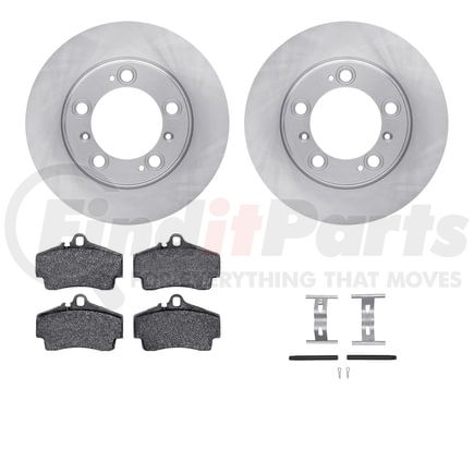 6612-02035 by DYNAMIC FRICTION COMPANY - Rotors with 5000 Euro Ceramic Brake Pads includes Hardware