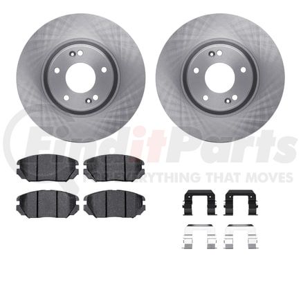 6612-03003 by DYNAMIC FRICTION COMPANY - Rotors with 5000 Euro Ceramic Brake Pads includes Hardware