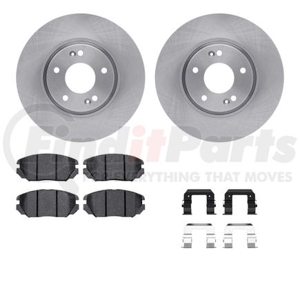6612-03007 by DYNAMIC FRICTION COMPANY - Rotors with 5000 Euro Ceramic Brake Pads includes Hardware