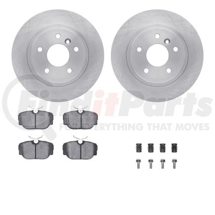 6612-11007 by DYNAMIC FRICTION COMPANY - Rotors with 5000 Euro Ceramic Brake Pads includes Hardware
