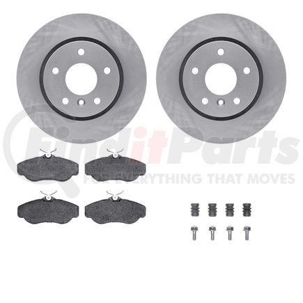 6612-11003 by DYNAMIC FRICTION COMPANY - Rotors with 5000 Euro Ceramic Brake Pads includes Hardware