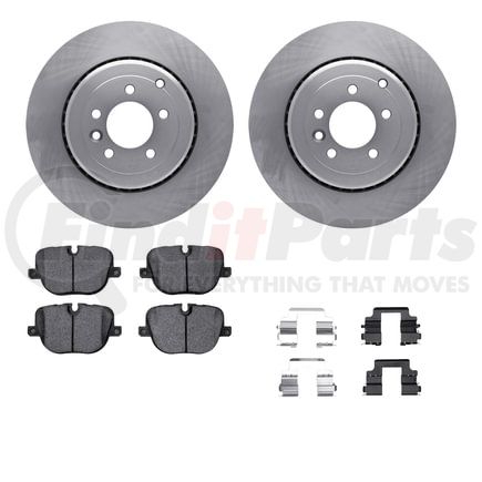 6612-11079 by DYNAMIC FRICTION COMPANY - Rotors with 5000 Euro Ceramic Brake Pads includes Hardware