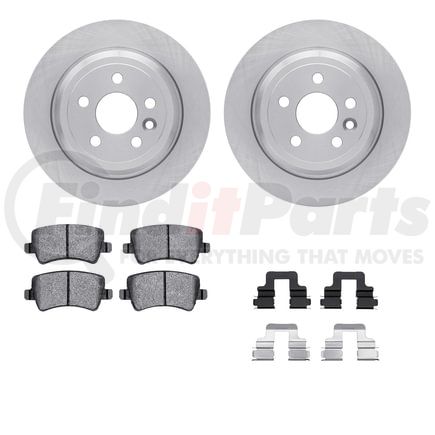 6612-11095 by DYNAMIC FRICTION COMPANY - Rotors with 5000 Euro Ceramic Brake Pads includes Hardware