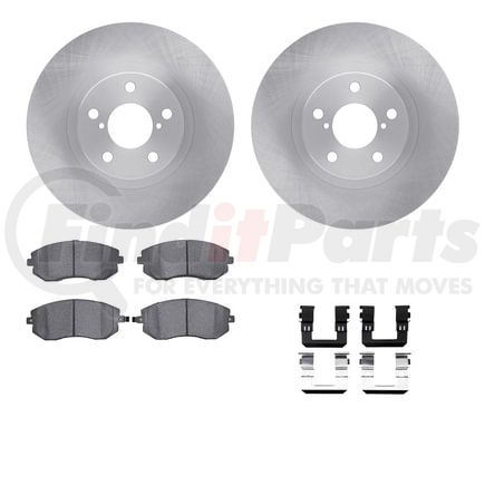 6612-13007 by DYNAMIC FRICTION COMPANY - Rotors with 5000 Euro Ceramic Brake Pads includes Hardware