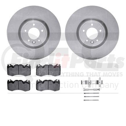 6612-11115 by DYNAMIC FRICTION COMPANY - Rotors with 5000 Euro Ceramic Brake Pads includes Hardware