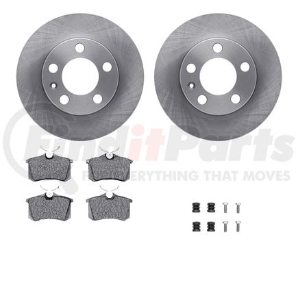 6612-13460 by DYNAMIC FRICTION COMPANY - Rotors with 5000 Euro Ceramic Brake Pads includes Hardware