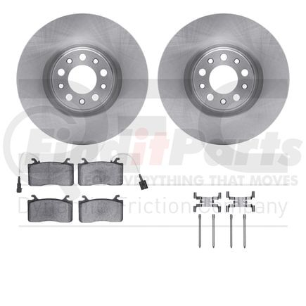 6612-16023 by DYNAMIC FRICTION COMPANY - Rotors with 5000 Euro Ceramic Brake Pads includes Hardware