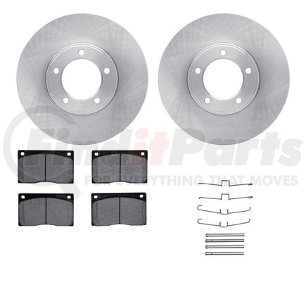 6612-20007 by DYNAMIC FRICTION COMPANY - Rotors with 5000 Euro Ceramic Brake Pads includes Hardware
