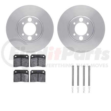 6612-20003 by DYNAMIC FRICTION COMPANY - Rotors with 5000 Euro Ceramic Brake Pads includes Hardware